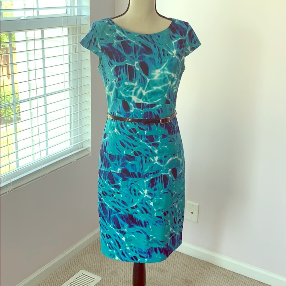 Blue cocktail dress
